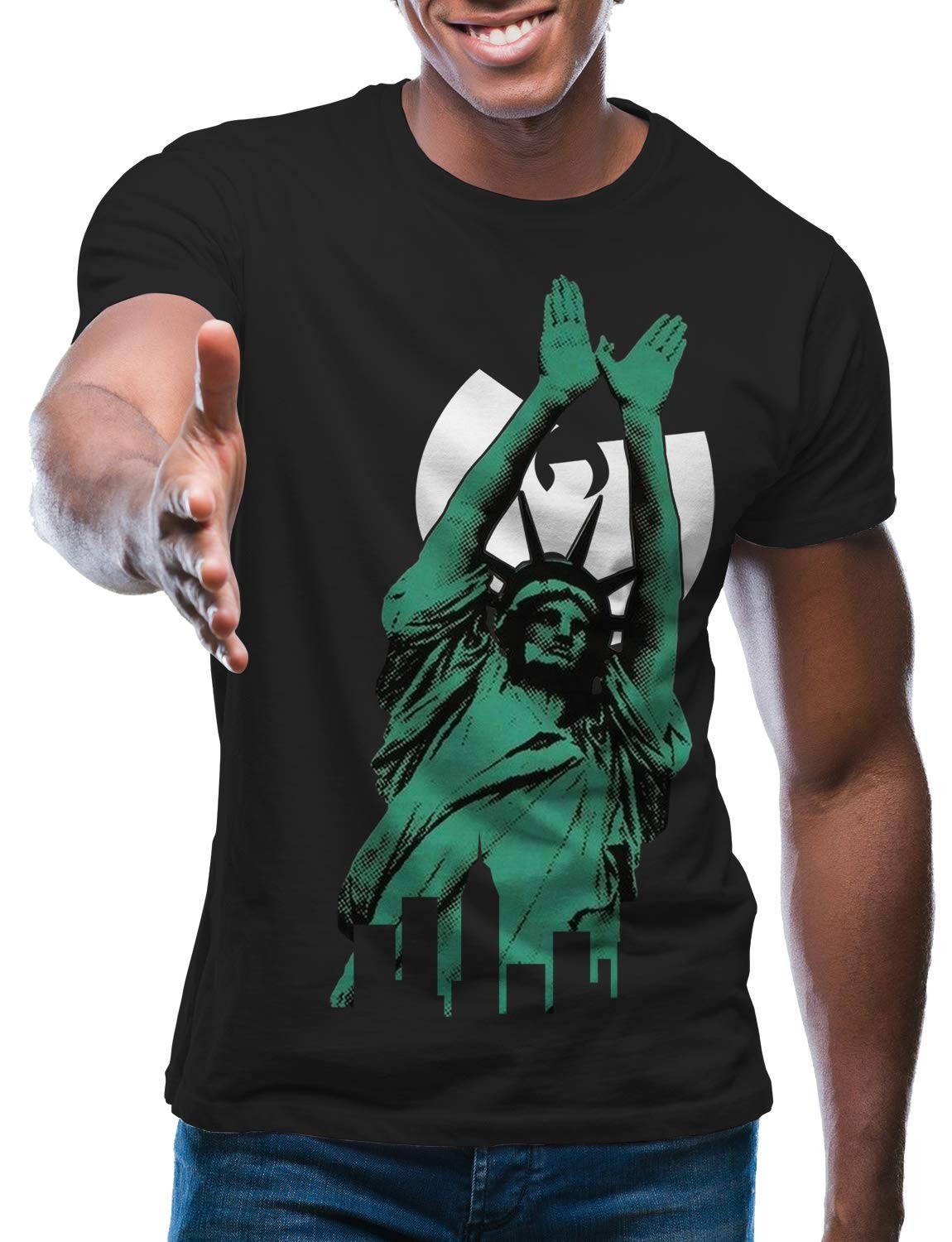 Swag Point 100% 纯棉都市街头图案连帽 T 恤